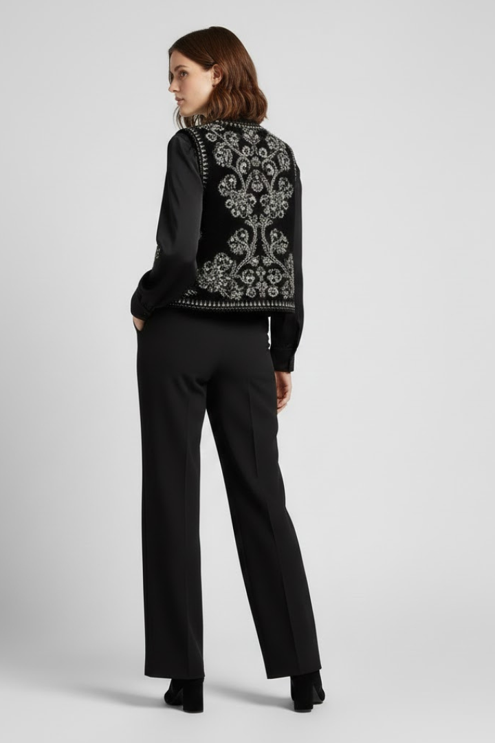 Edith | Bestickte Vintage-Weste