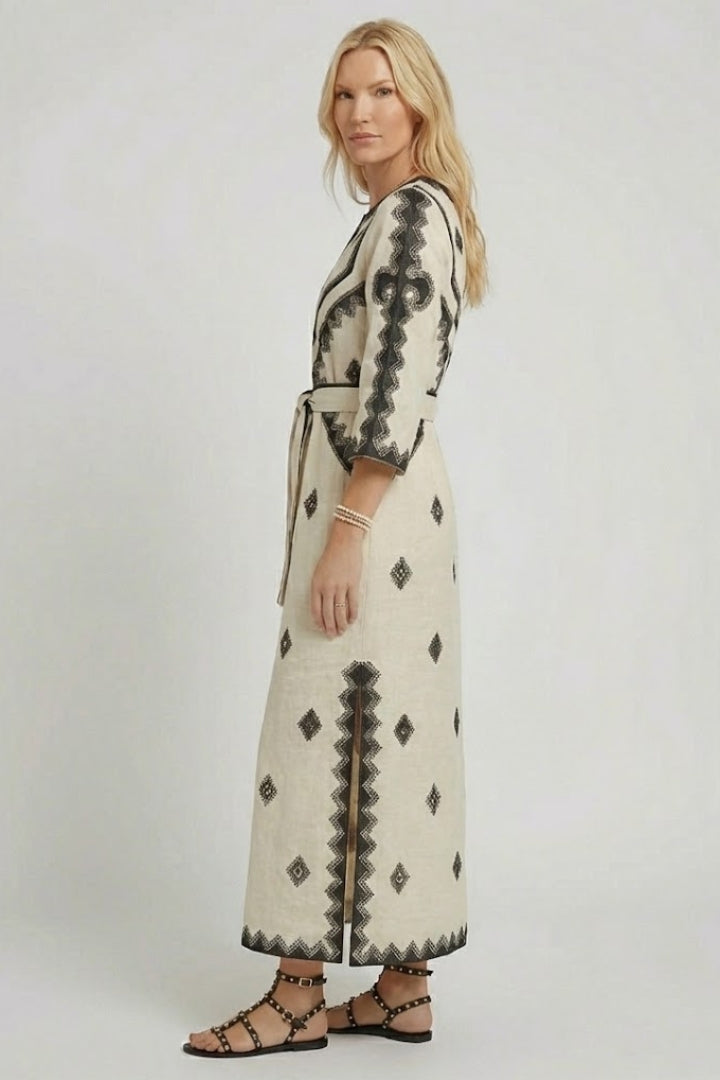 Elspeth | Besticktes Kaftankleid