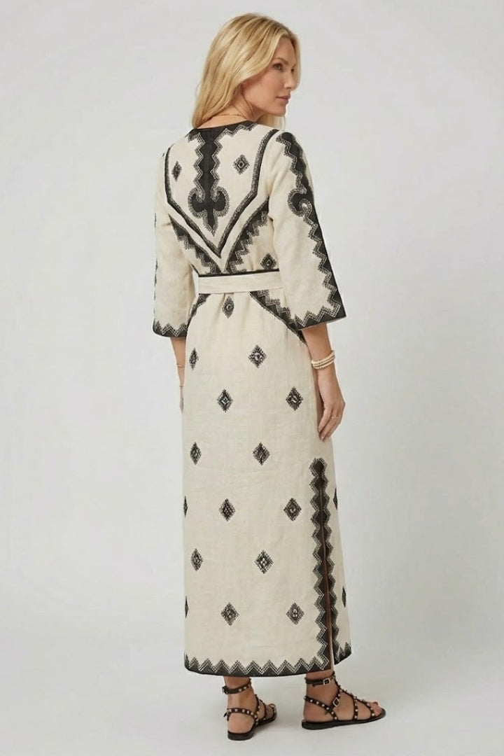 Elspeth | Besticktes Kaftankleid