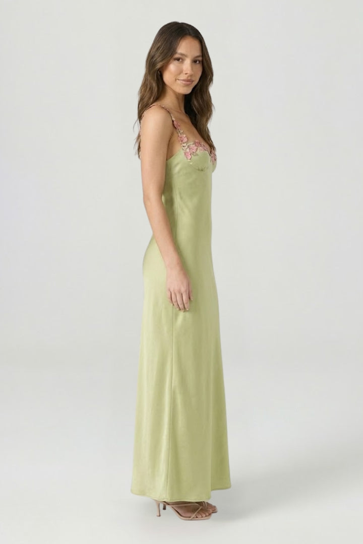 Elvoria | Maxikleid mit Stickerei