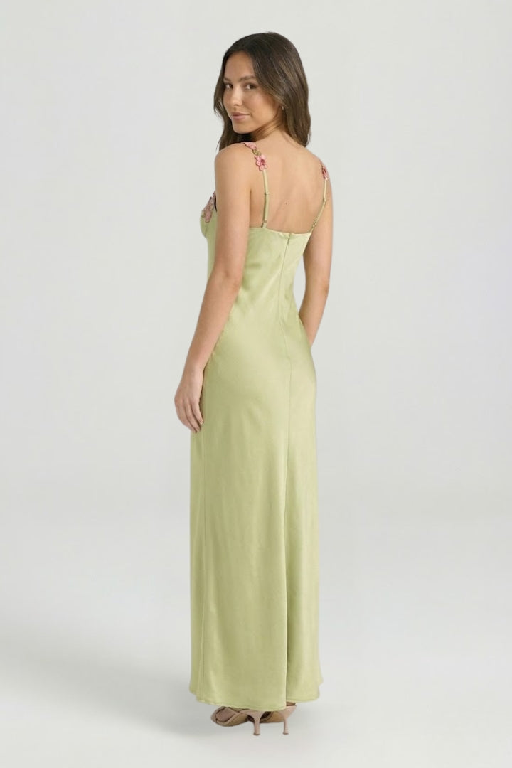 Elvoria | Maxikleid mit Stickerei