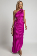 Evania | Ein-Schulter Maxi-Kleid