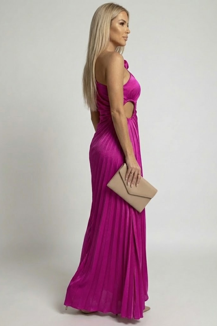 Evania | Ein-Schulter Maxi-Kleid
