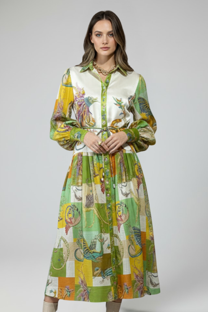 Everly | Bedrucktes Maxi-Kleid