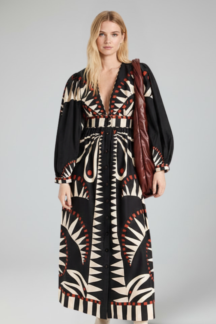 Everly | Bedrucktes Maxi-Kleid