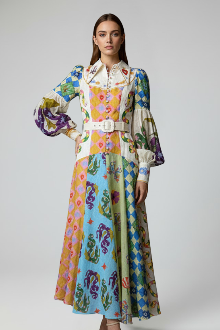 Everly | Bedrucktes Maxi-Kleid