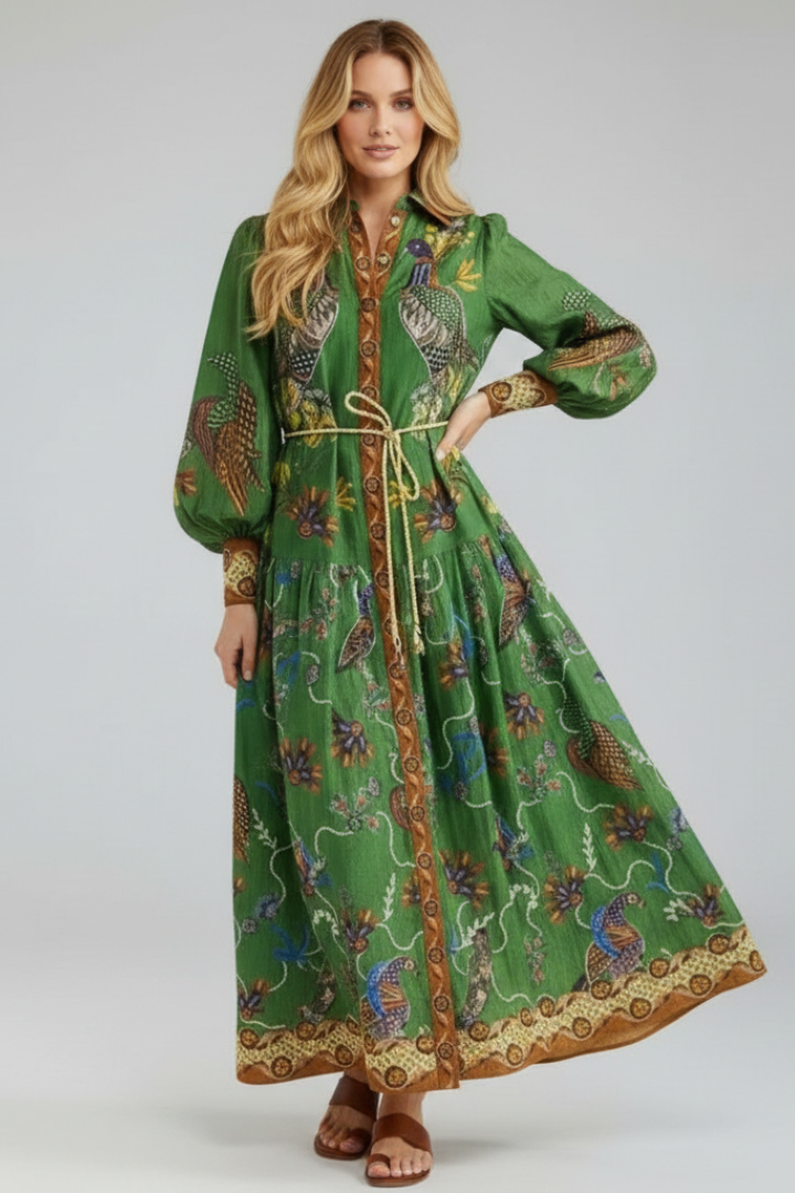 Everly | Bedrucktes Maxi-Kleid