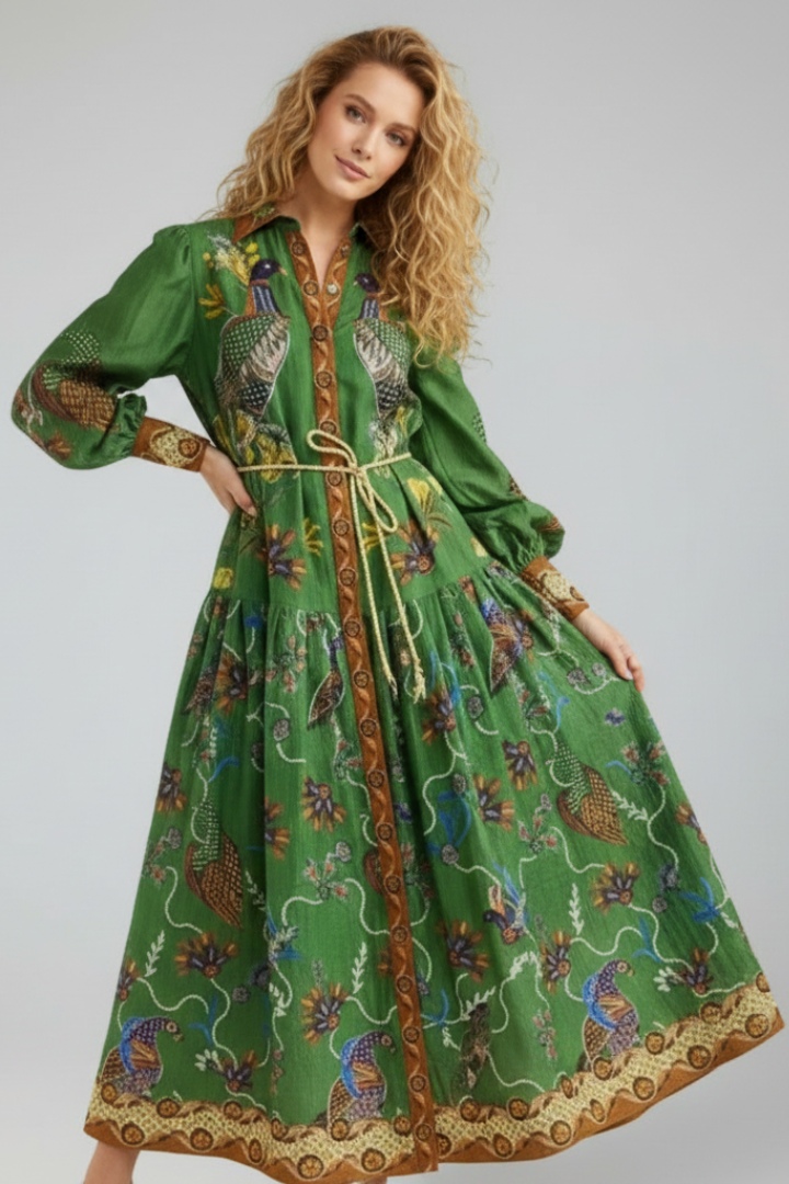 Everly | Bedrucktes Maxi-Kleid