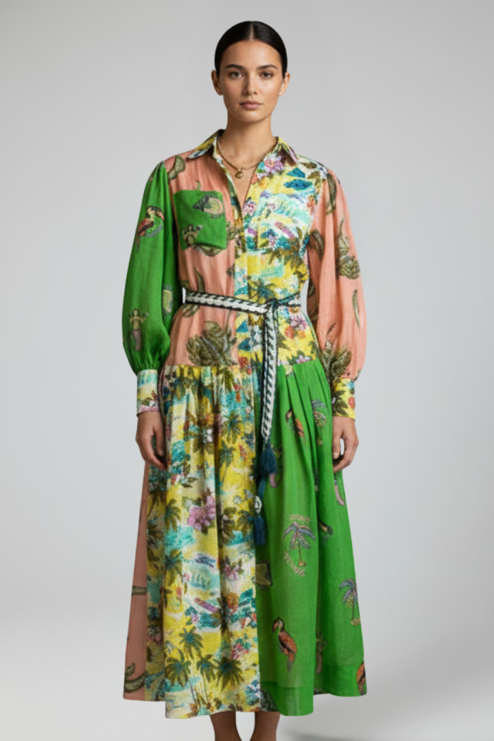 Everly | Bedrucktes Maxi-Kleid