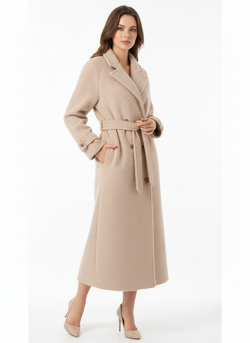 Iris | Wollmix-Trenchcoat mit Gürtel