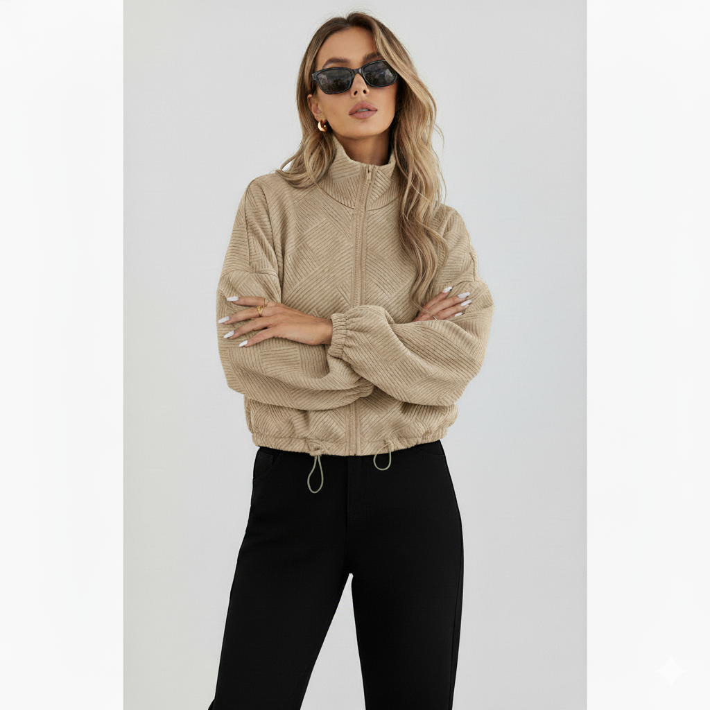 Nadia | Hochkragen Bomberjacke