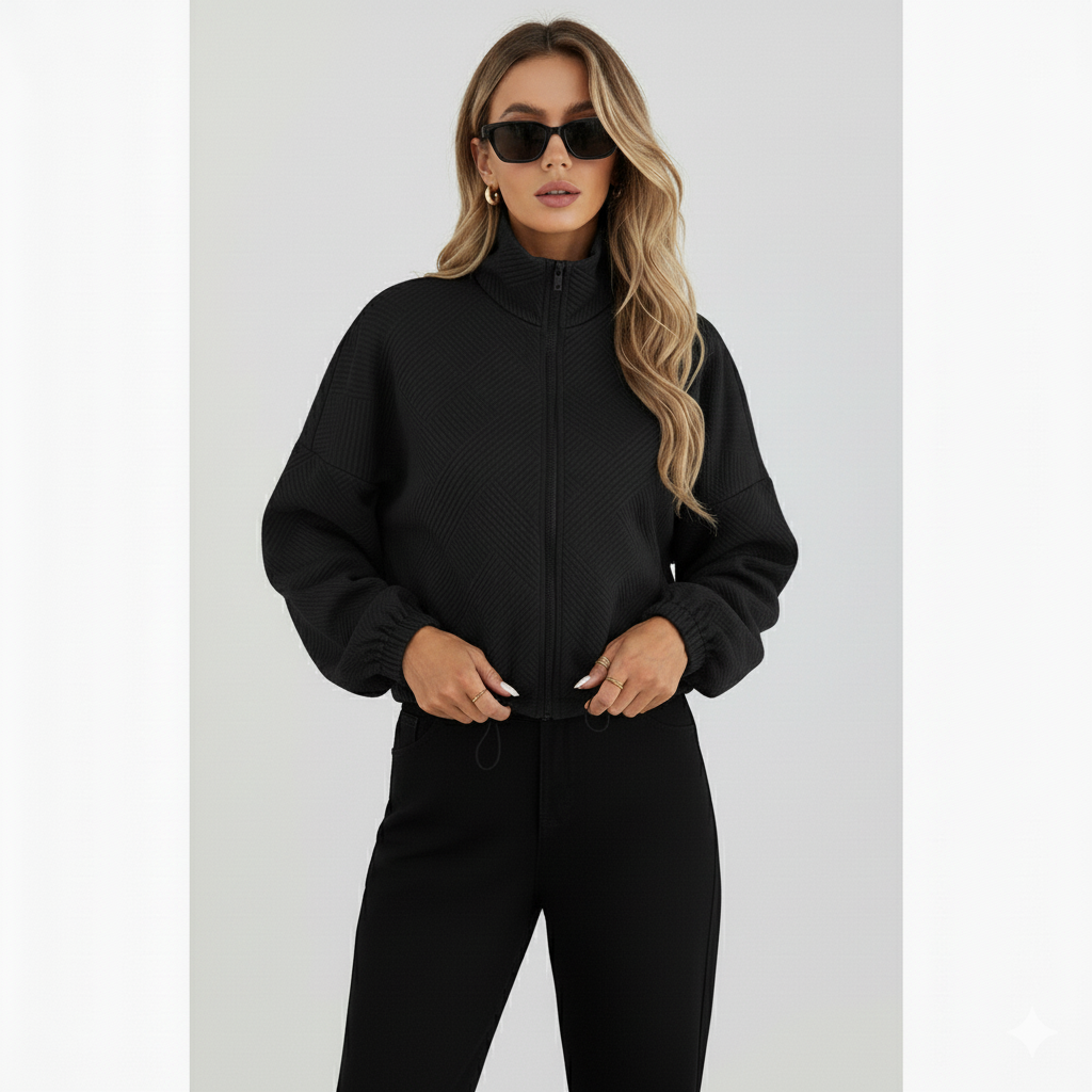 Nadia | Hochkragen Bomberjacke