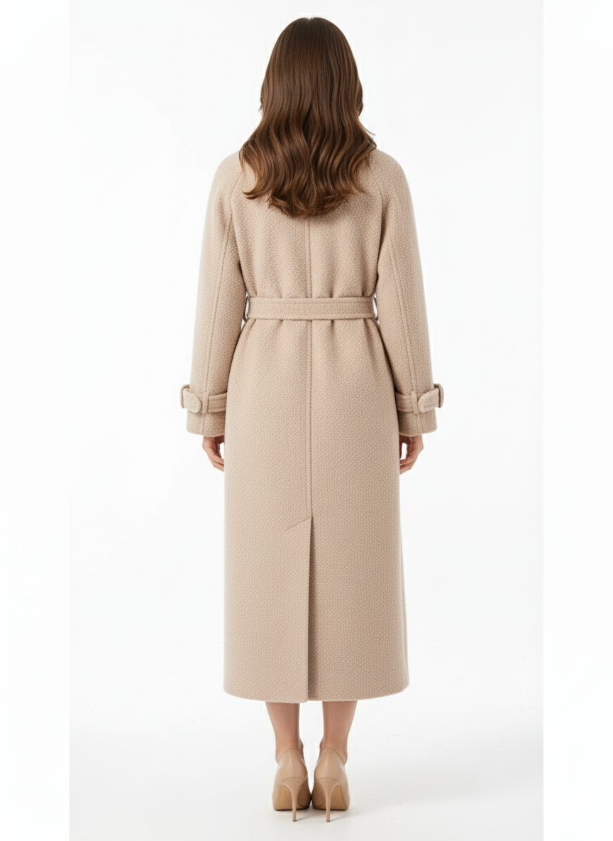 Iris | Wollmix-Trenchcoat mit Gürtel