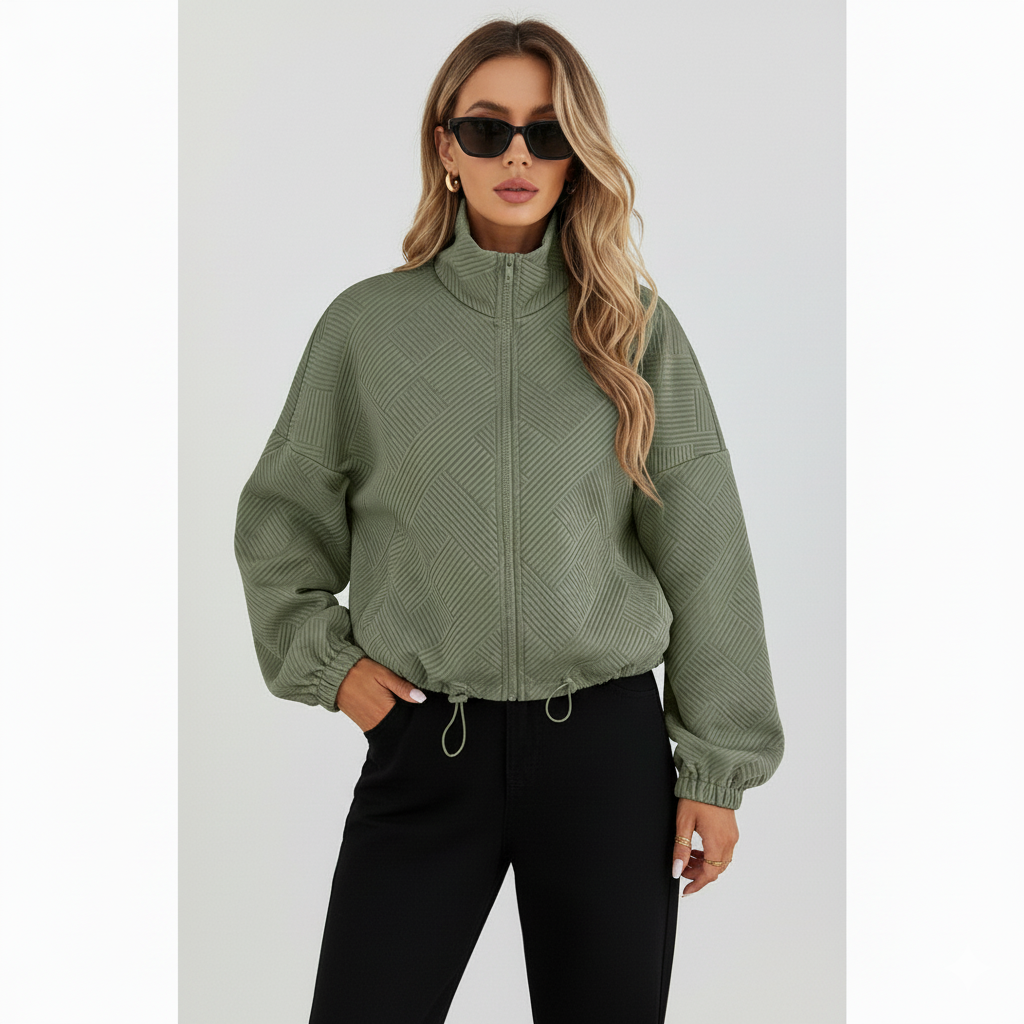 Nadia | Hochkragen Bomberjacke