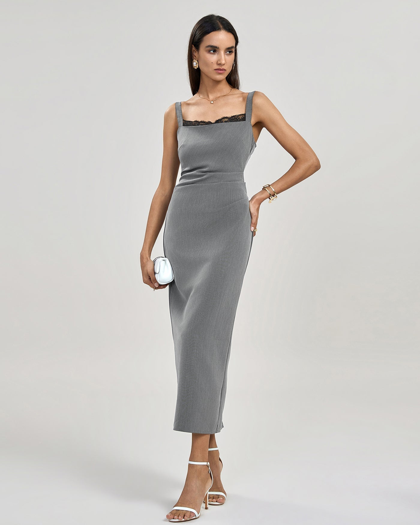 Limone | Elegantes Plissiertes Maxi-Kleid