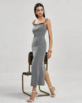 Limone | Elegantes Plissiertes Maxi-Kleid