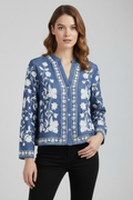 Glyra | Bestickte Boho-Bluse