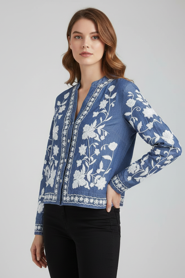Glyra | Bestickte Boho-Bluse