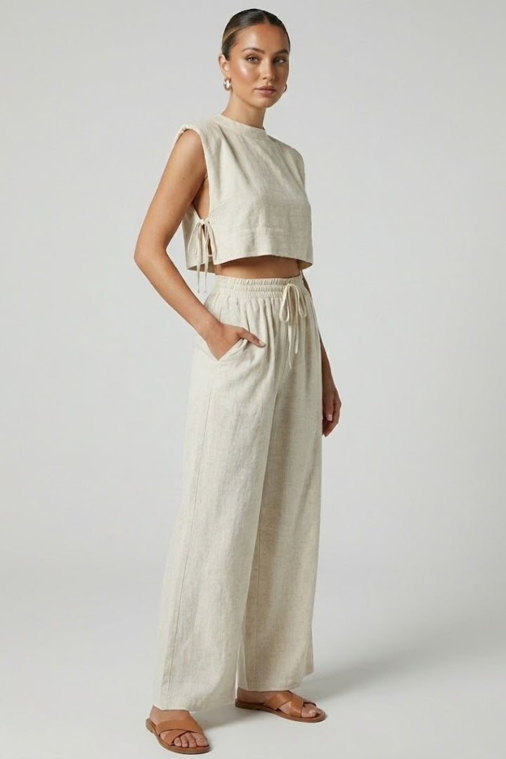 Isolde | Cropped Top & Hose Set