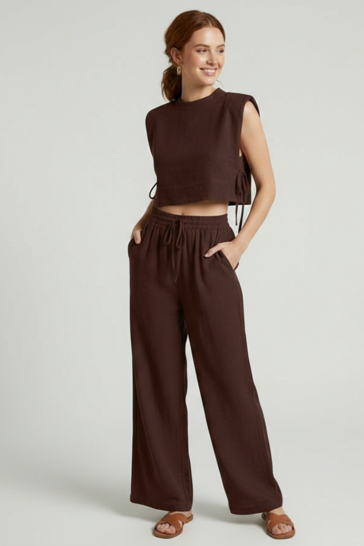 Isolde | Cropped Top & Hose Set