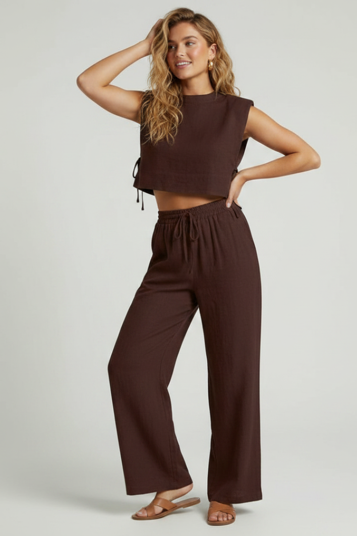 Isolde | Cropped Top & Hose Set