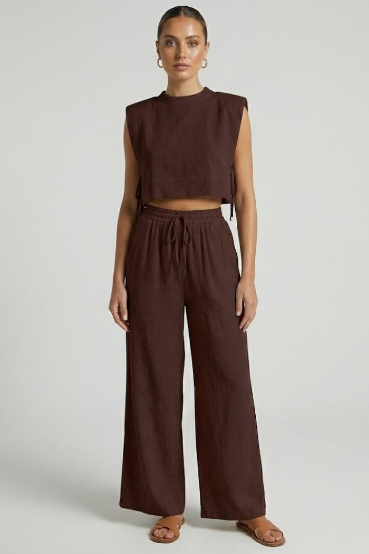Isolde | Cropped Top & Hose Set