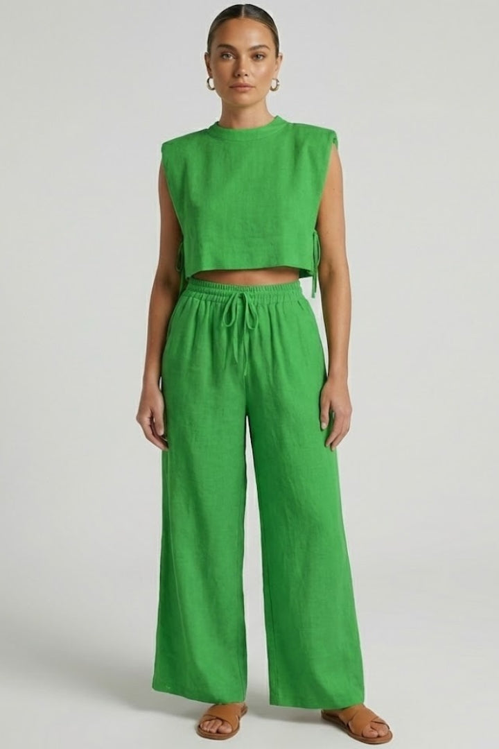 Isolde | Cropped Top & Hose Set