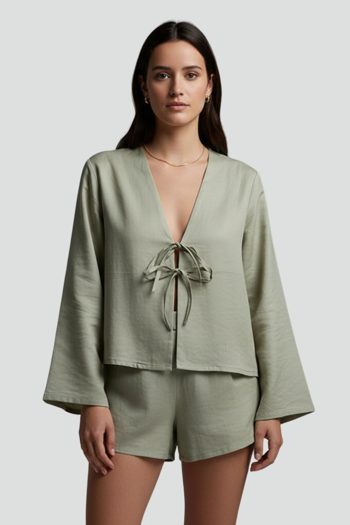 Kiara | Bluse mit V-Ausschnitt