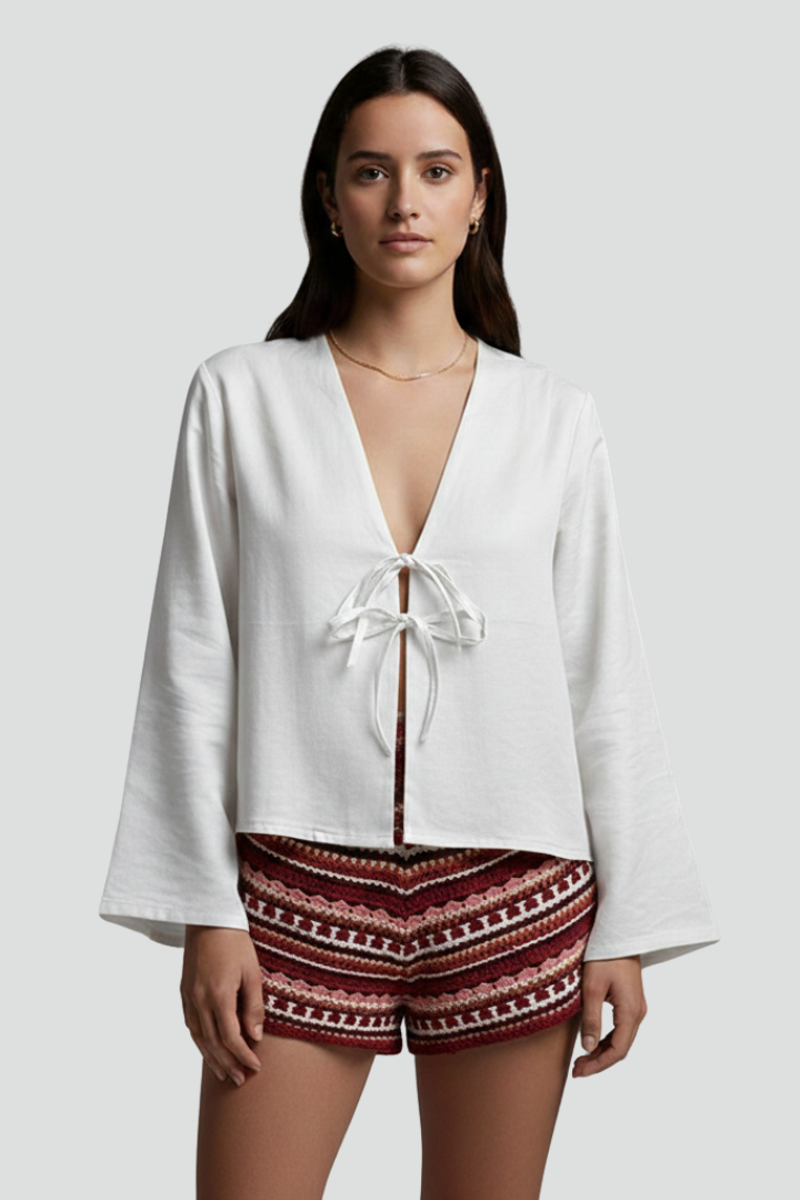 Kiara | Bluse mit V-Ausschnitt