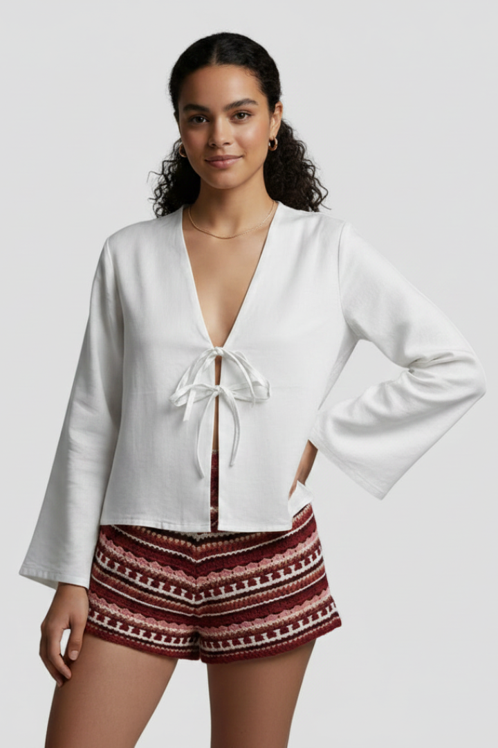 Kiara | Bluse mit V-Ausschnitt