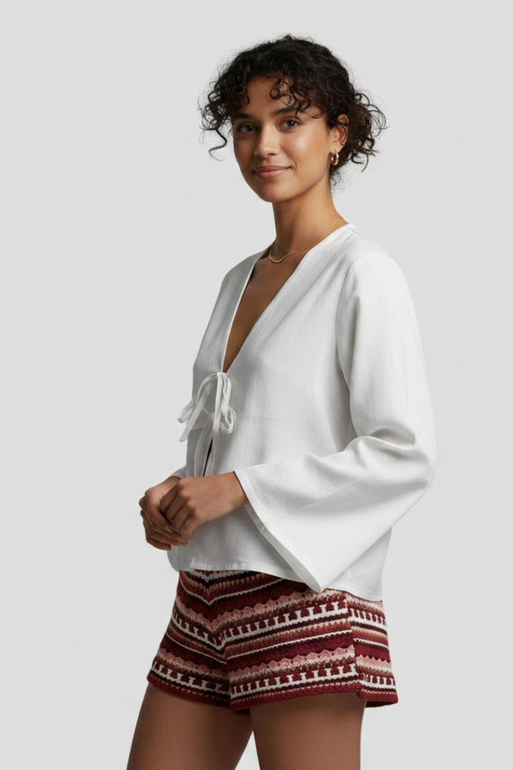 Kiara | Bluse mit V-Ausschnitt
