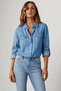 Liora | Langarm Denim-Hemd