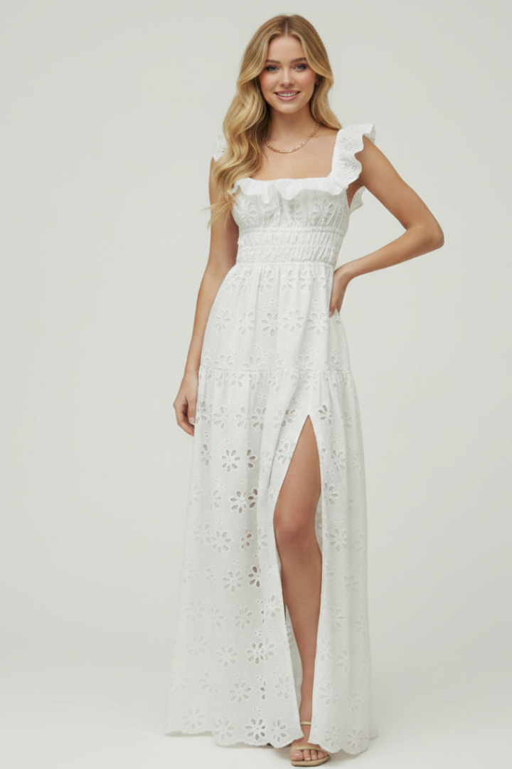 Lucy | Maxi-Kleid mit Schlitz