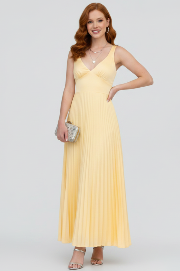Lysenne | Falten-Festkleid