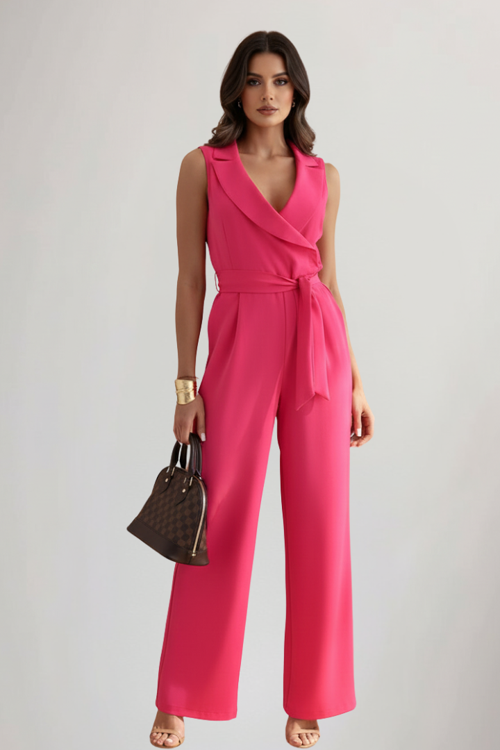 Madelyn | Ärmelloser weiter Jumpsuit
