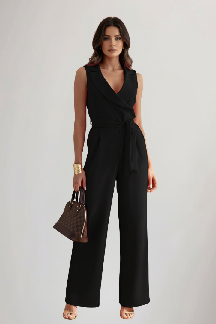 Madelyn | Ärmelloser weiter Jumpsuit