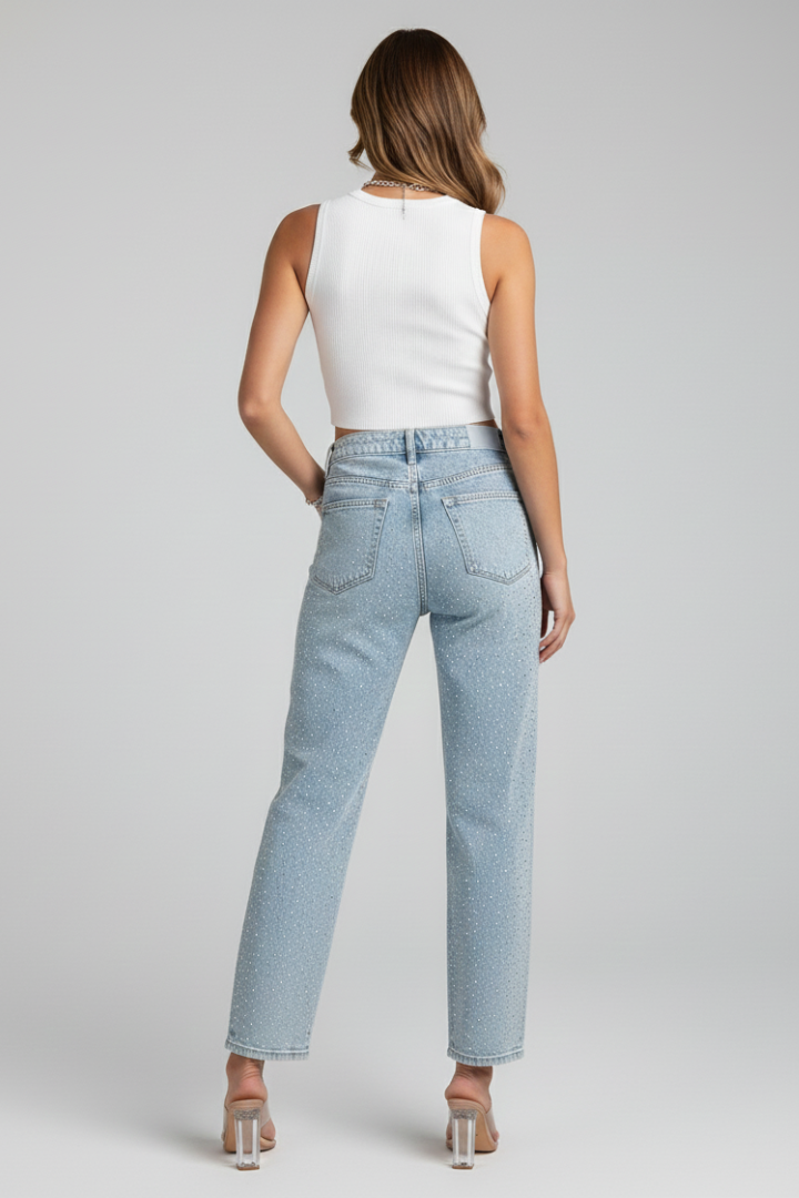 Mariselle | Stretch-Jeans mit Glanz
