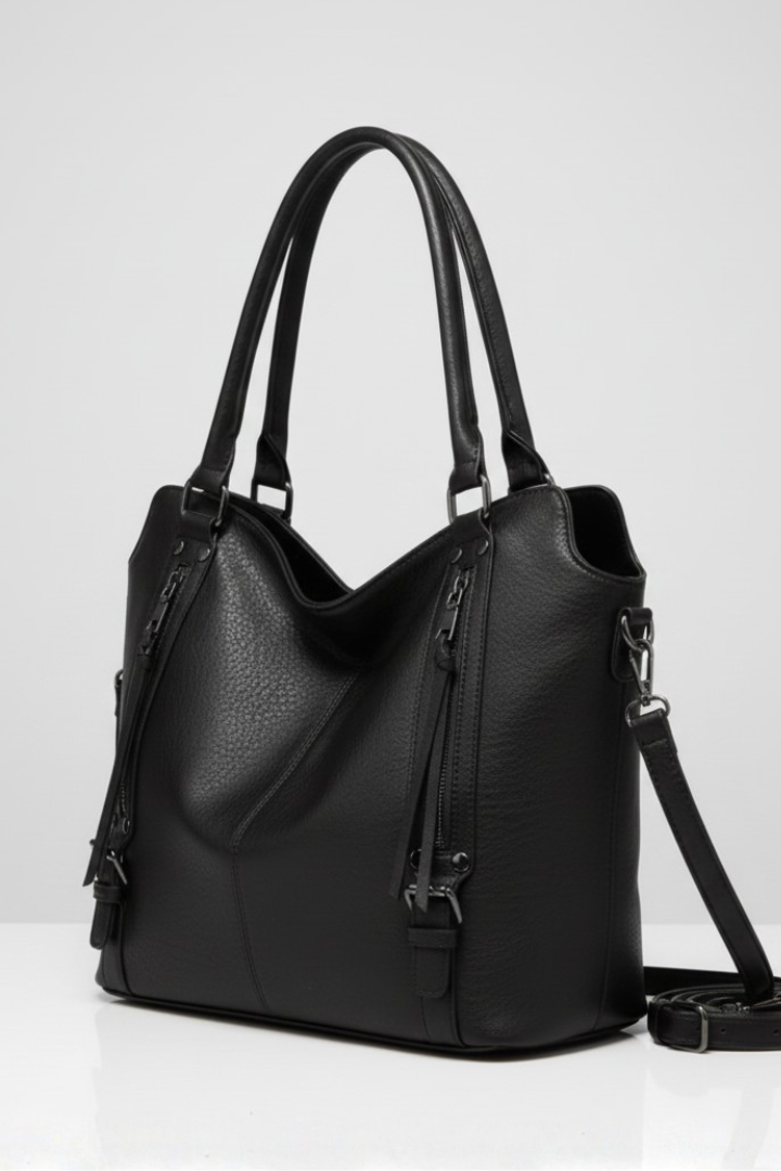 Marvella Shopper-Tasche Innenansicht mit Reißverschluss | Saliénne