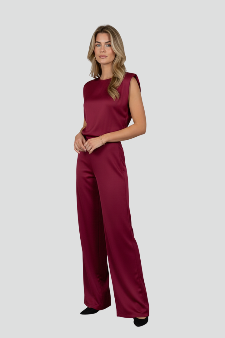 Joséphine | Satin Top & Hose Set