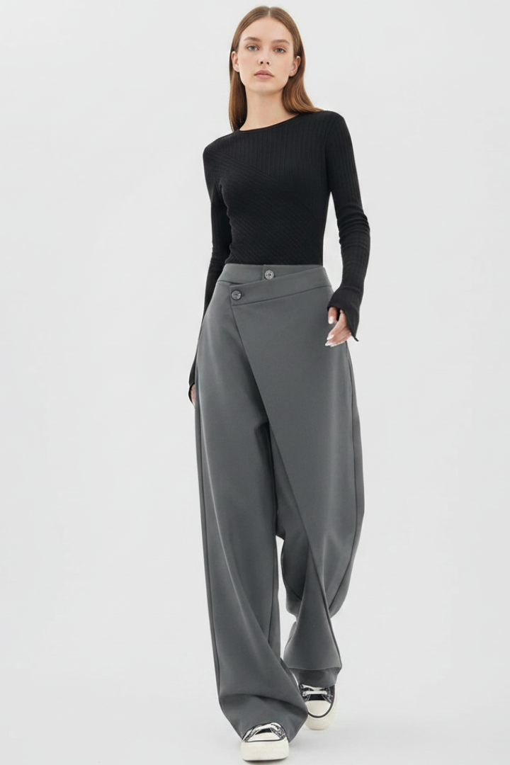 Nevara | Asymmetrische weite Hose
