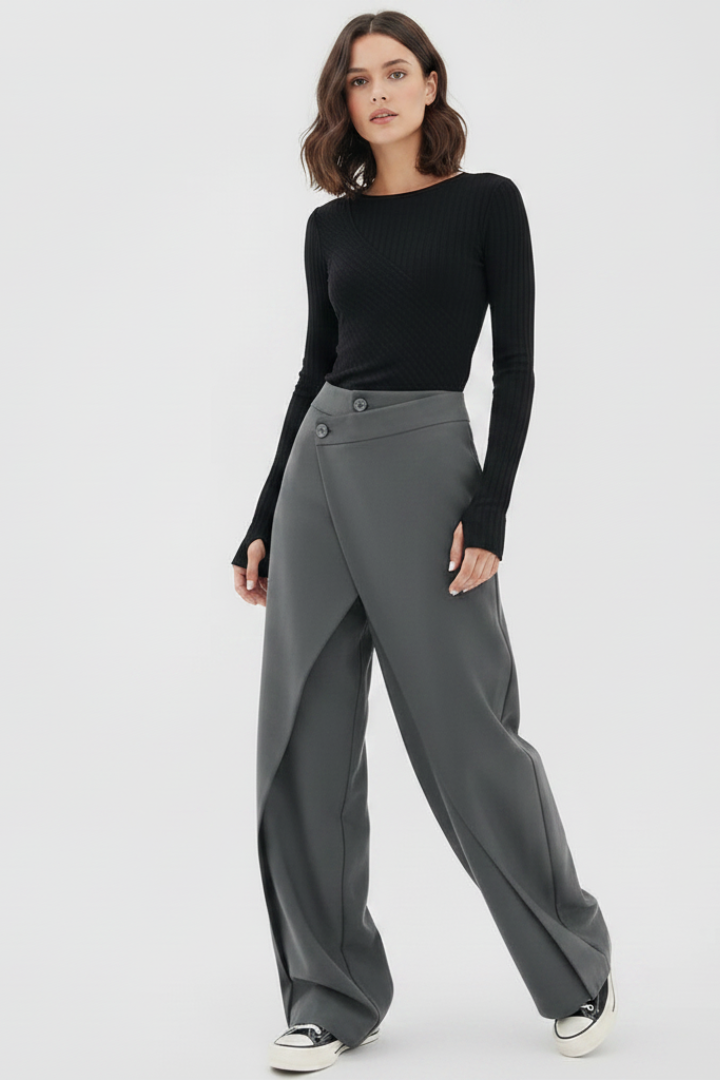 Nevara | Asymmetrische weite Hose