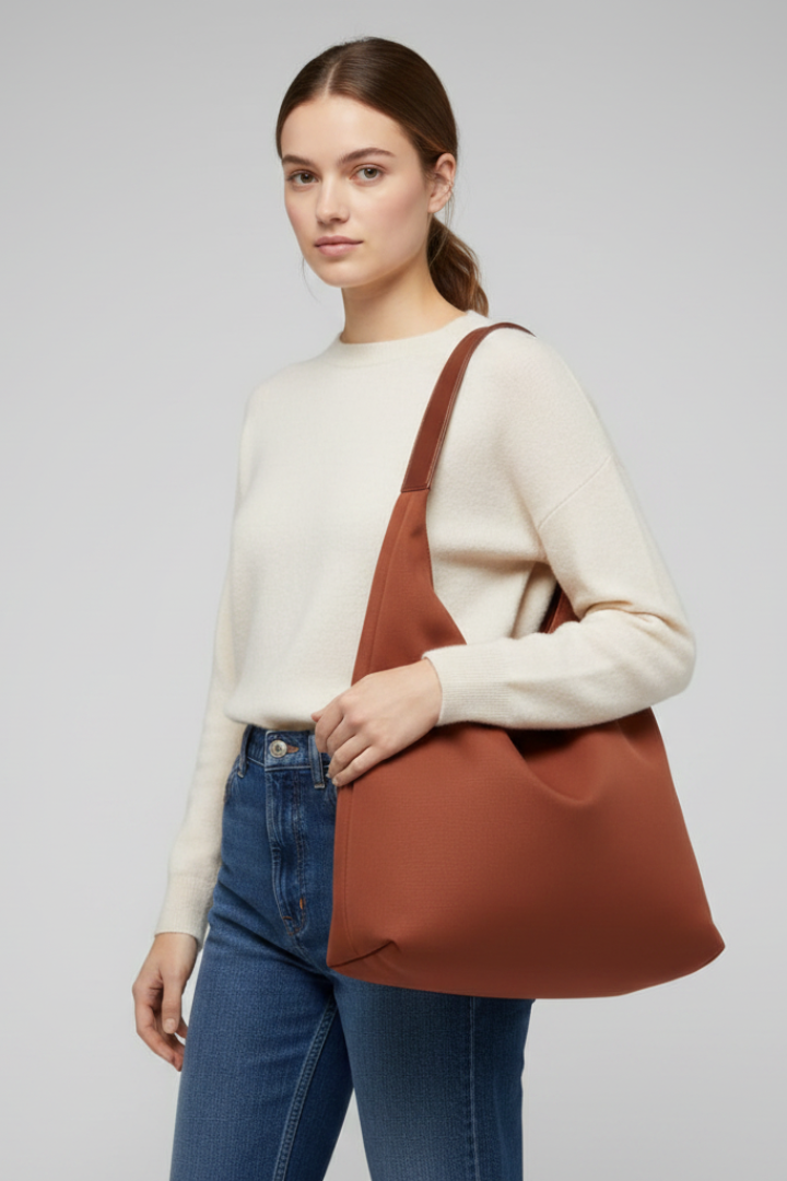 Novira Hobo-Handtasche aus Premium Veganleder - Saliénne Damen-Accessoires