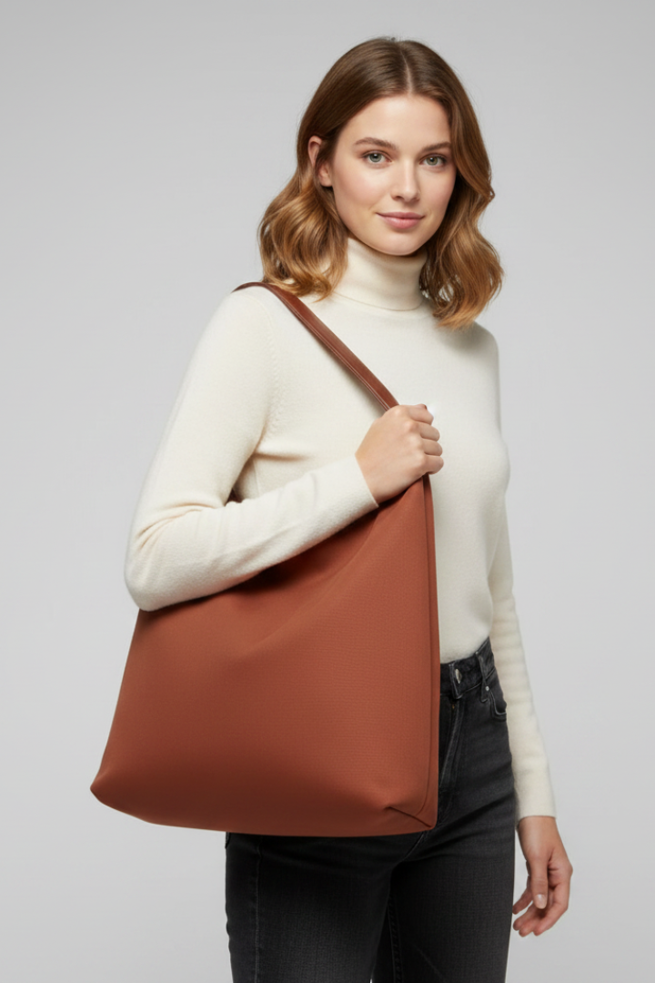Novira Hobo-Tasche Frontansicht mit weichem Fall | Saliénne