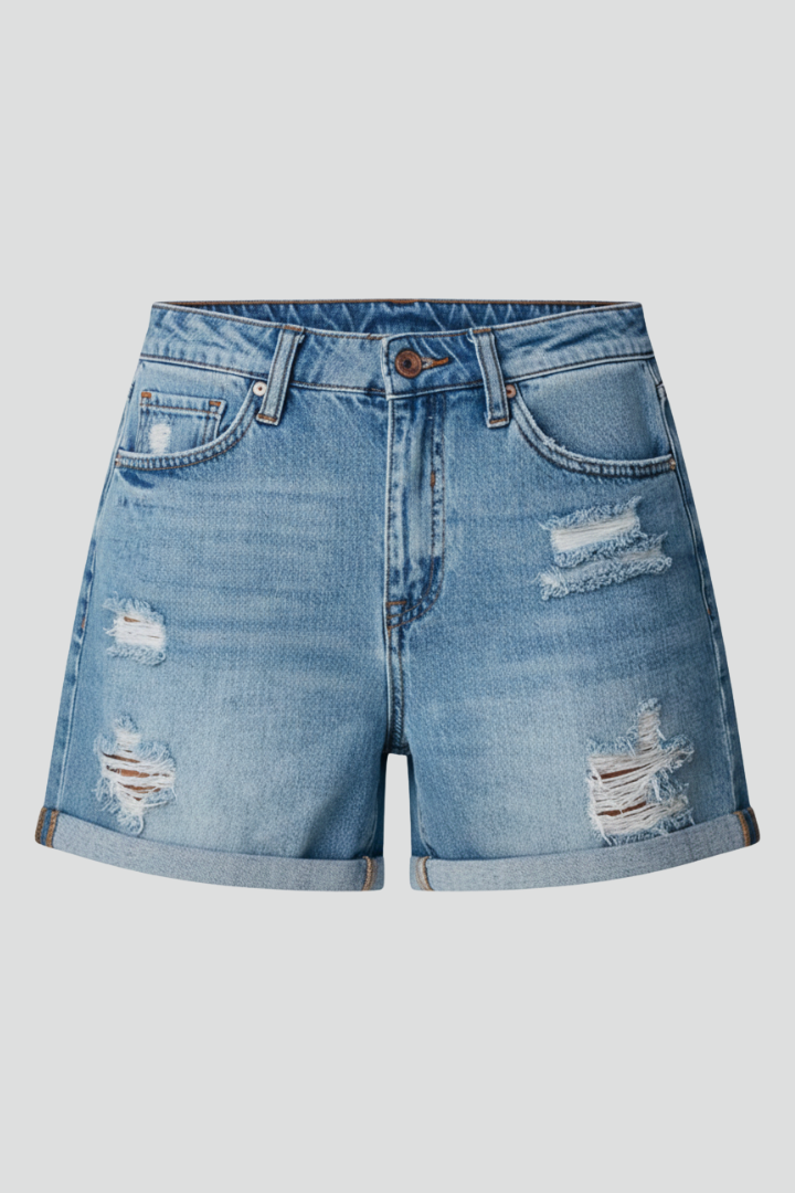 Olyssa | Destroyed Jeans-Shorts