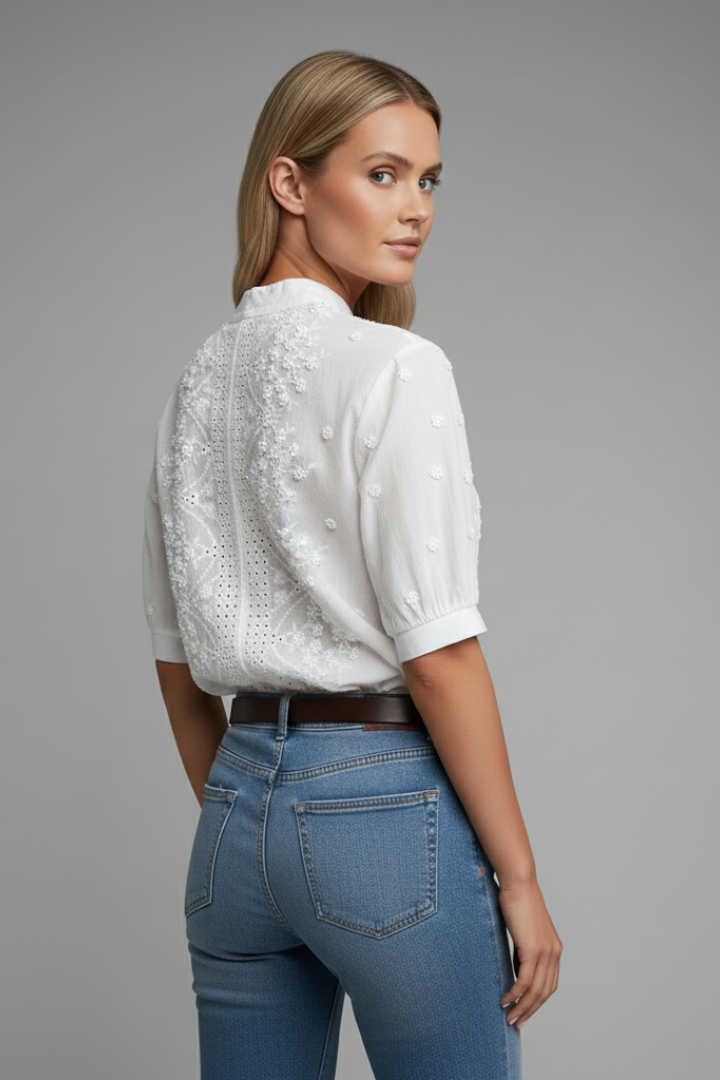 Orlena | Bestickte Spitzenbluse