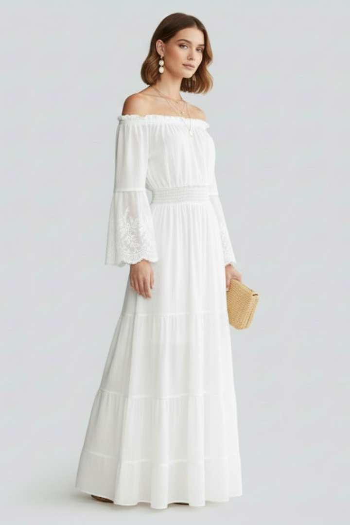 Rosmira | Off-Shoulder Maxikleid