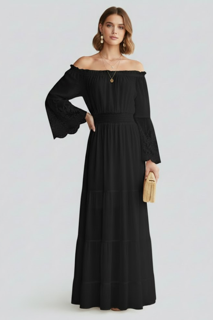 Rosmira | Off-Shoulder Maxikleid
