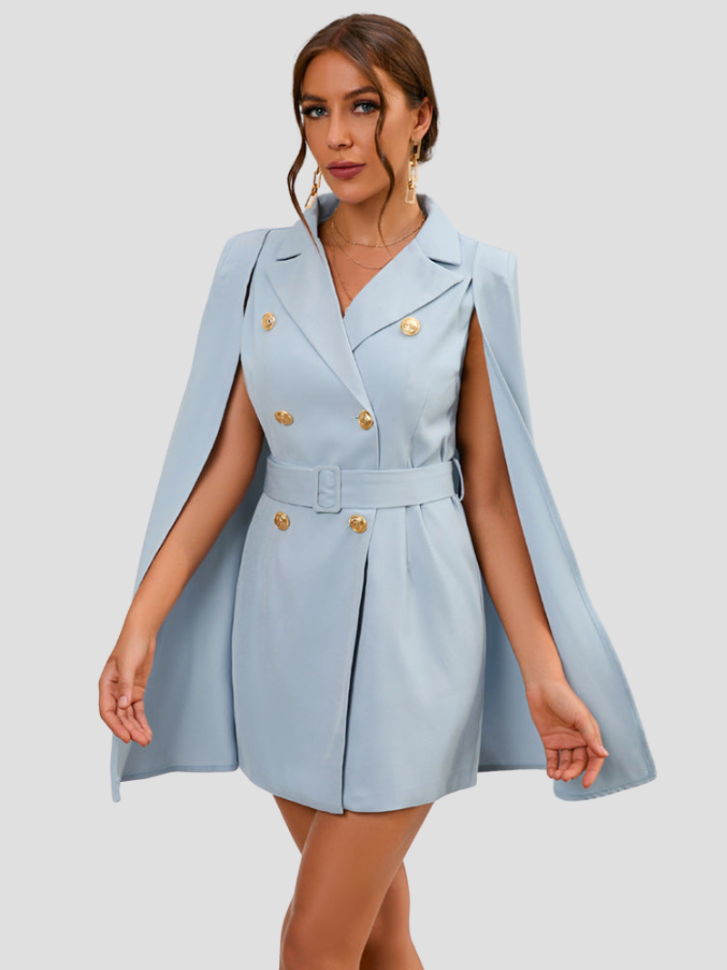 London | Blazer-Kleid mit Goldknöpfen