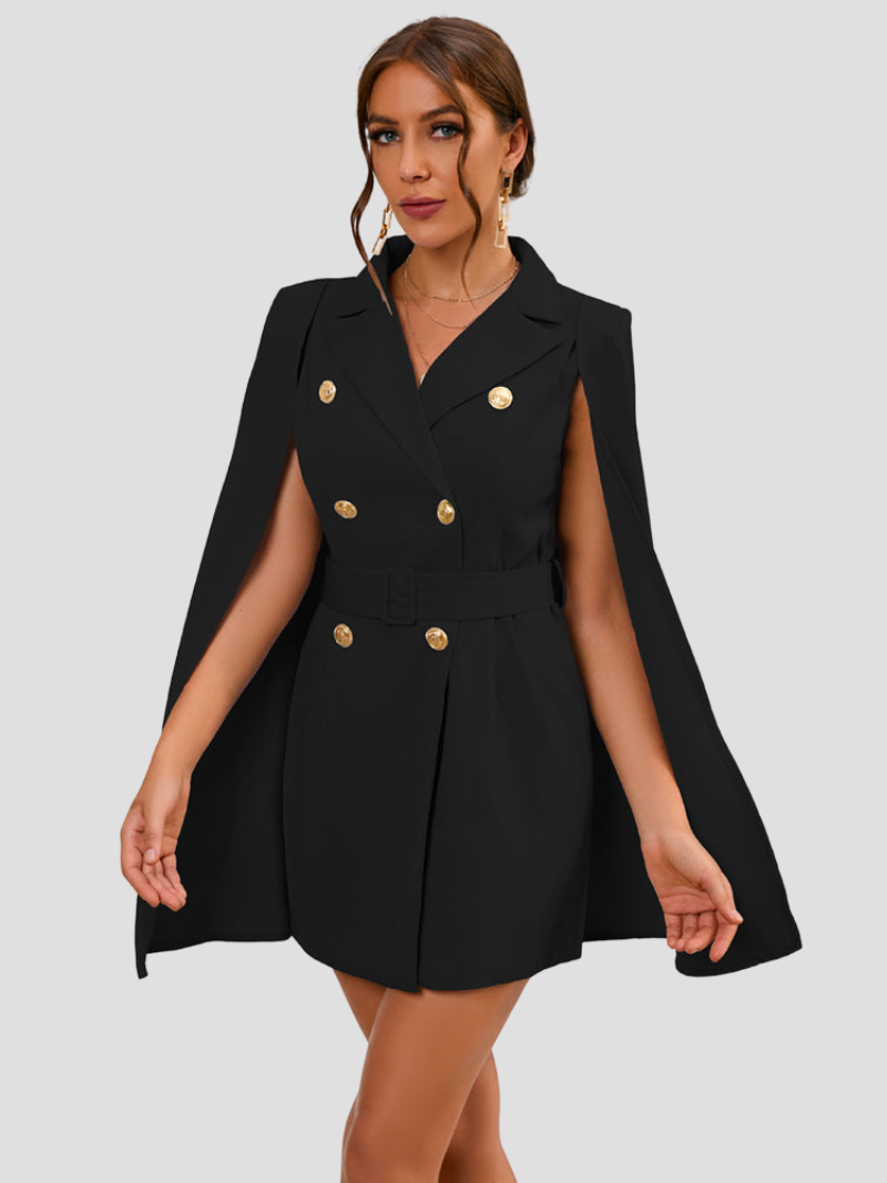 London | Blazer-Kleid mit Goldknöpfen