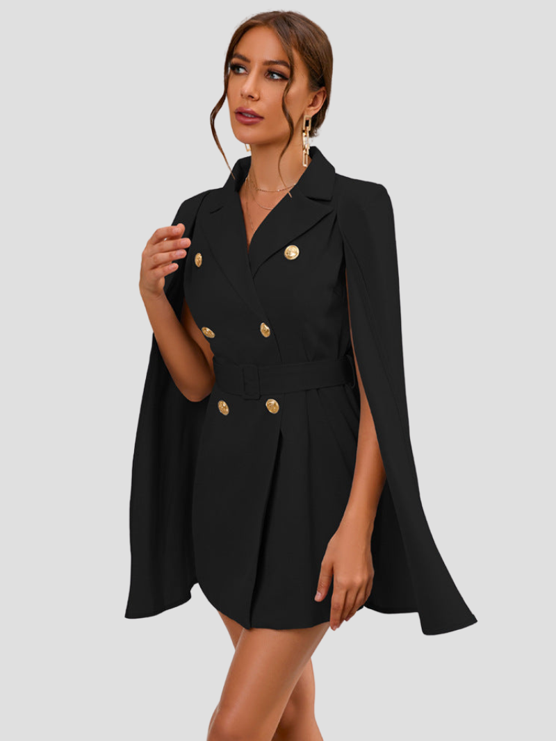 London | Blazer-Kleid mit Goldknöpfen